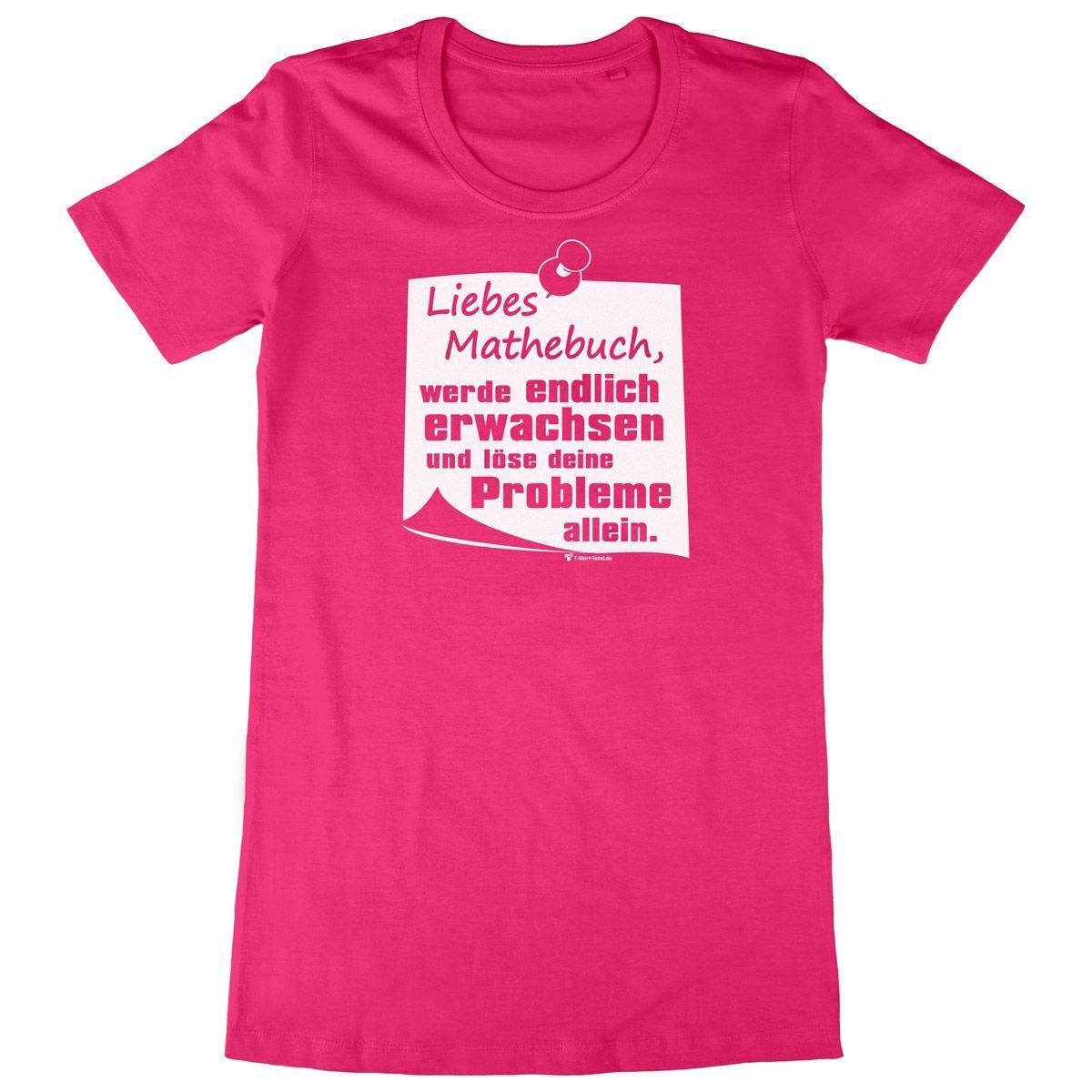 Liebes Mathebuch Woman Long Shirt pink Medium