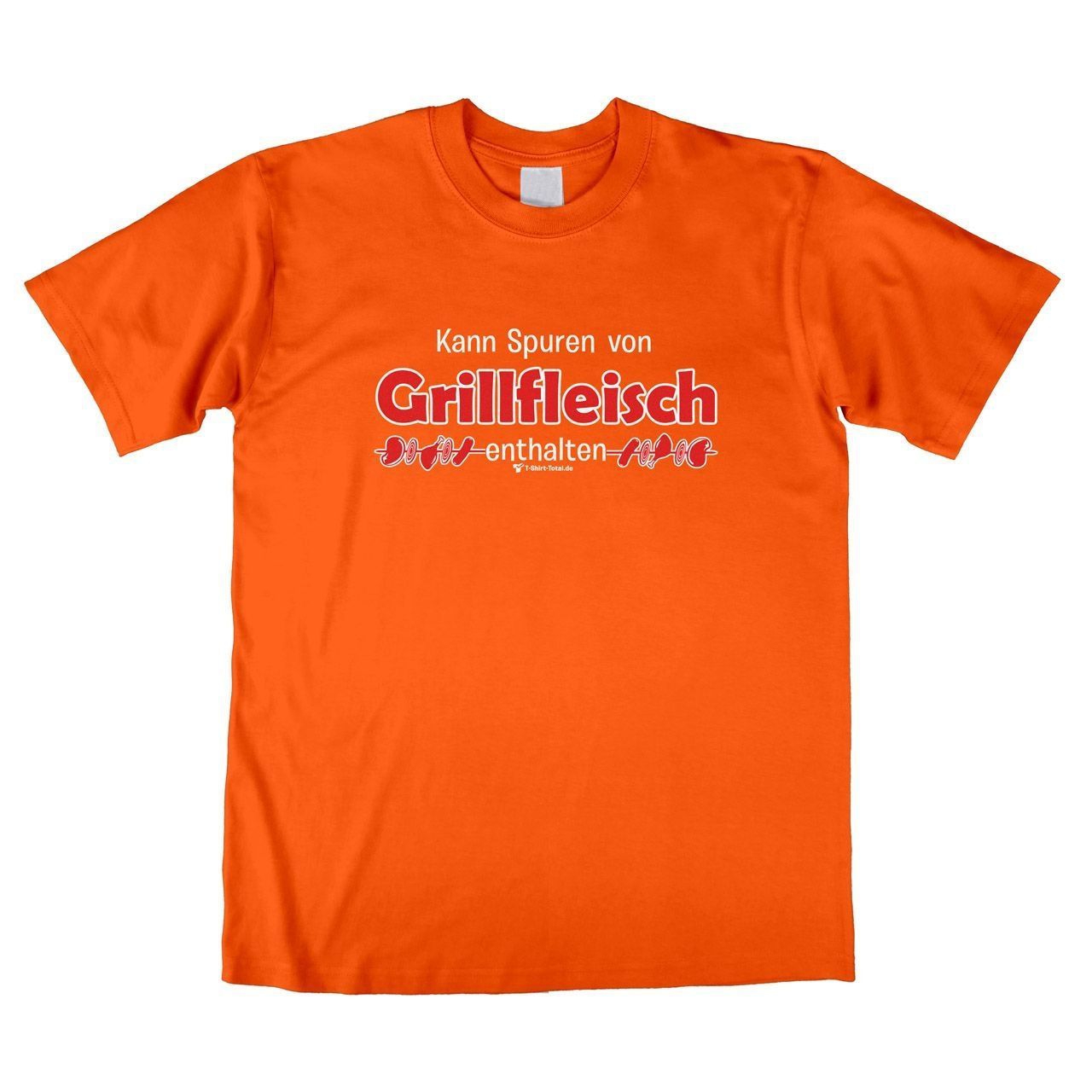 Spuren von Grillfleisch Unisex T-Shirt orange Extra Large
