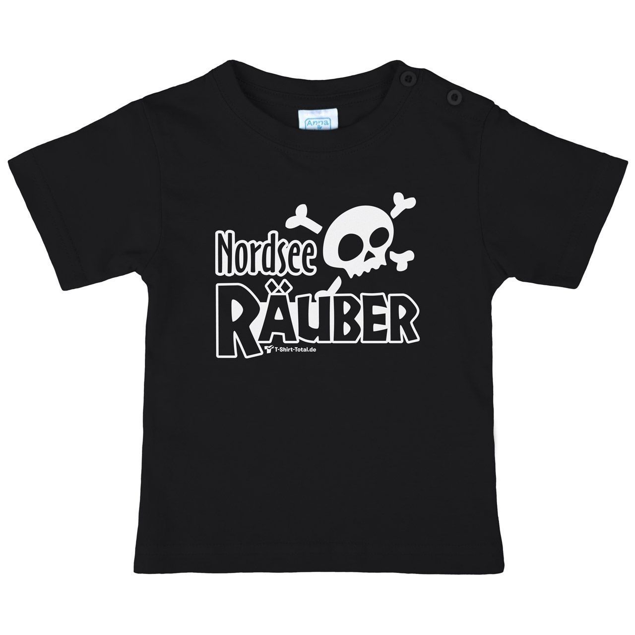 Nordsee Räuber Kinder T-Shirt schwarz 110 / 116