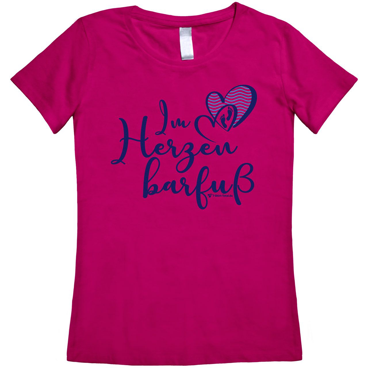 Im Herzen barfuß Woman T-Shirt pink Medium