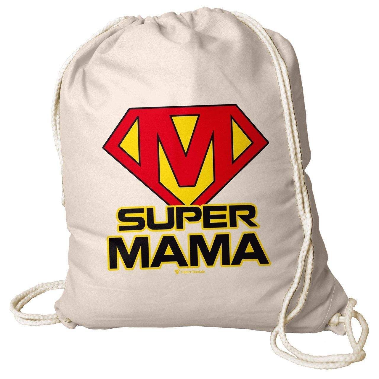 Super Mama Rucksack Beutel natur