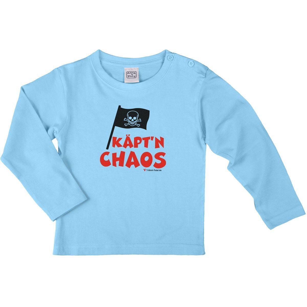 Käptn Chaos Kinder Langarm Shirt hellblau 134 / 140