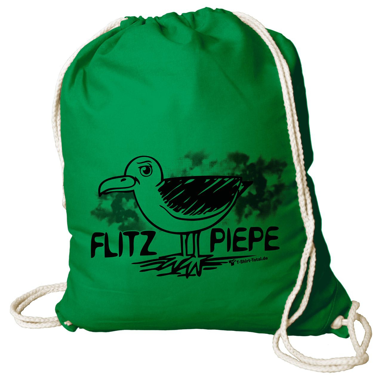 Flitzpiepe Rucksack Beutel grün