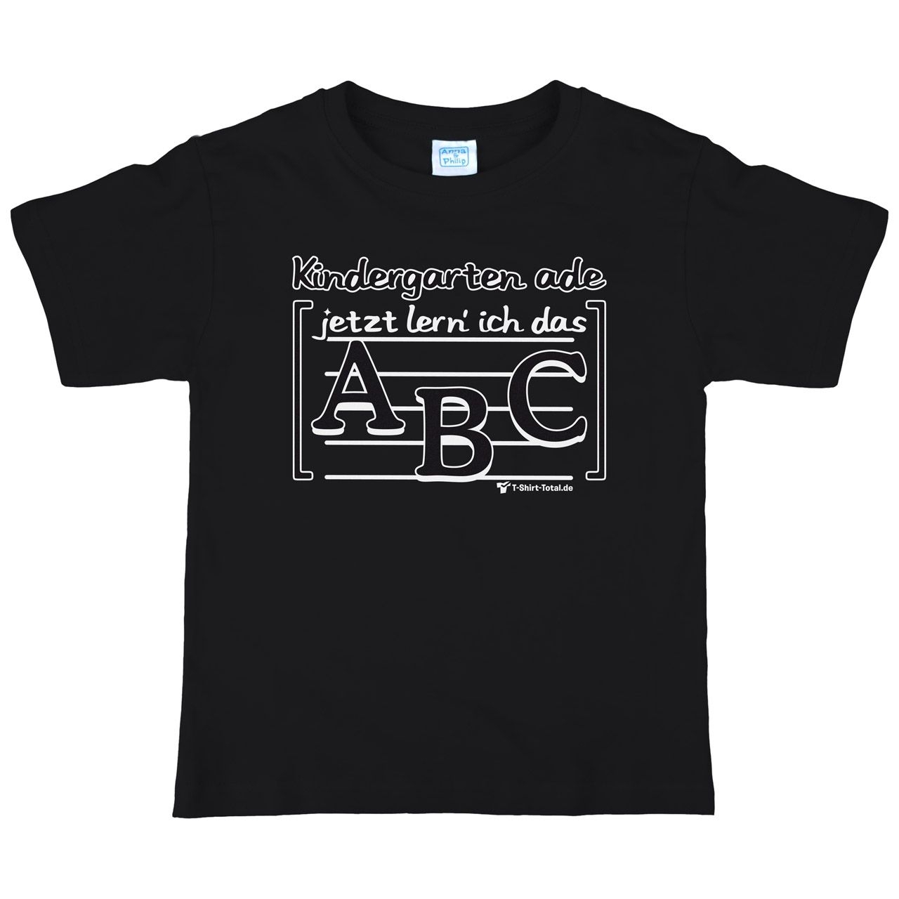 Kindergarten ade Kinder T-Shirt schwarz 110 / 116
