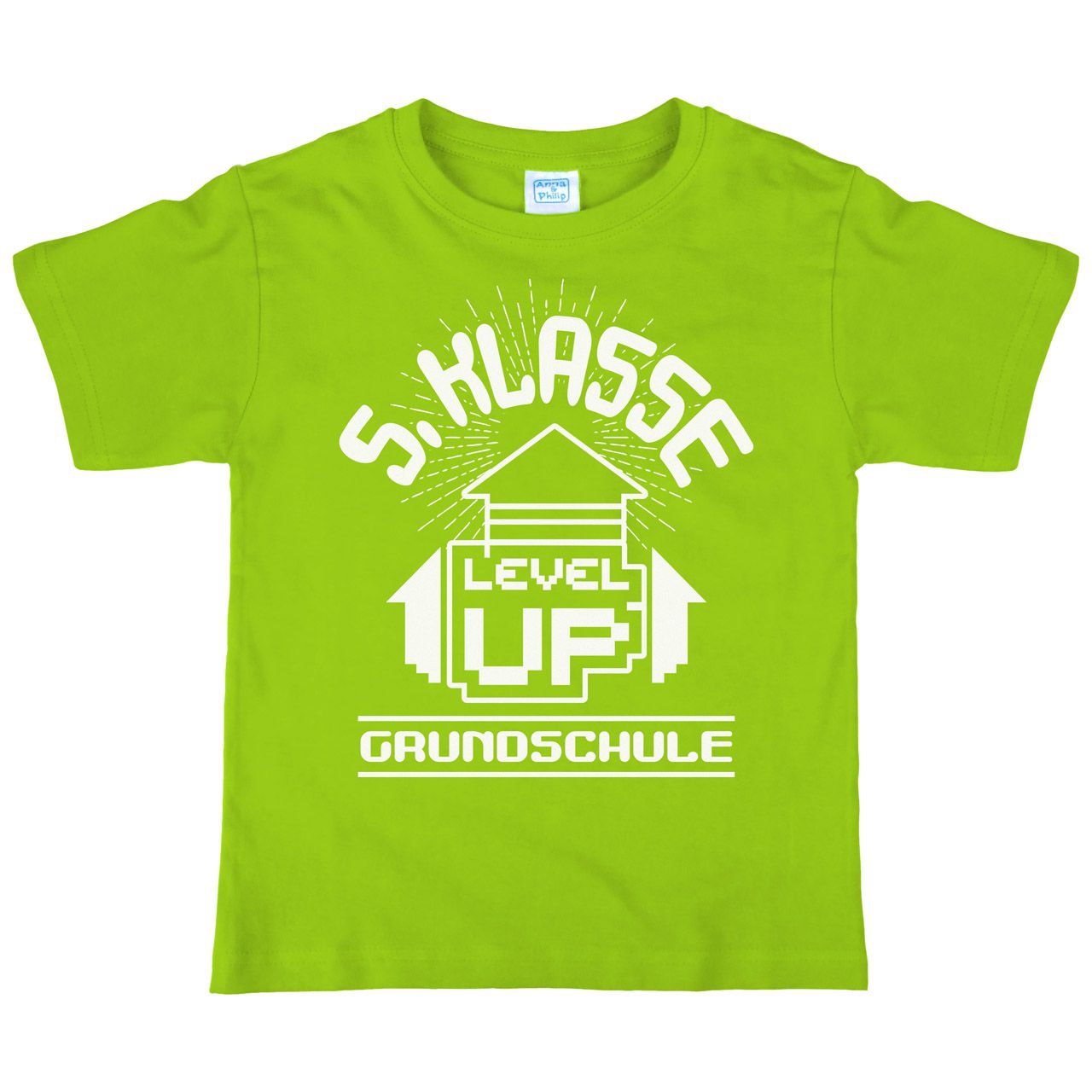 5.Klasse Level Up Kinder T-Shirt hellgrün 146 / 152