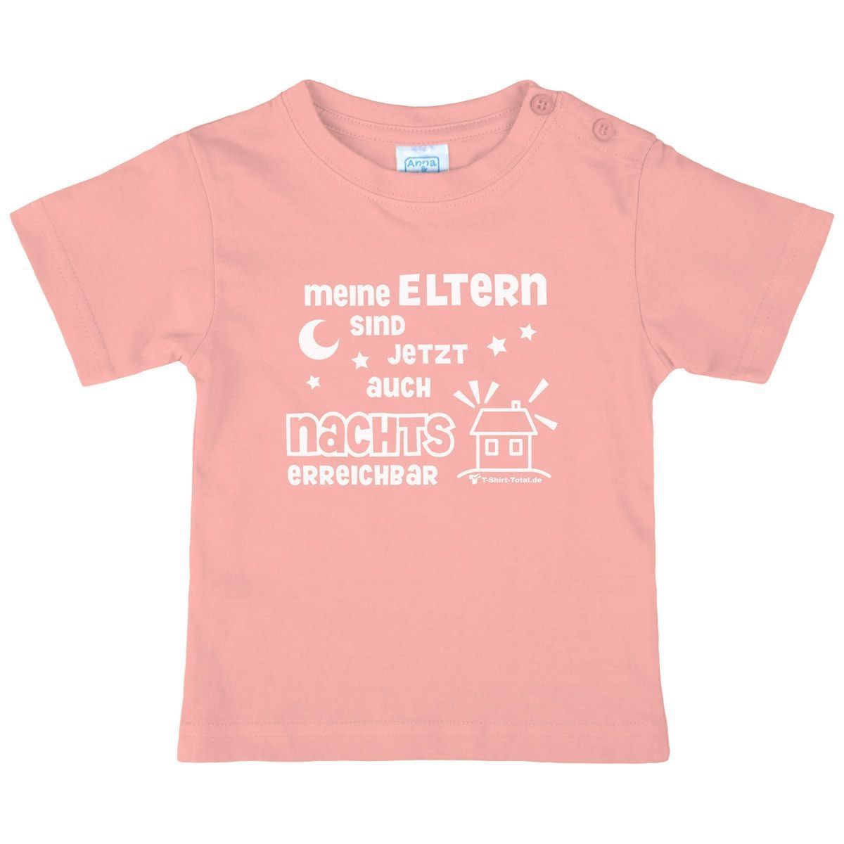 Eltern nachts erreichbar Kinder T-Shirt rosa 56 / 62