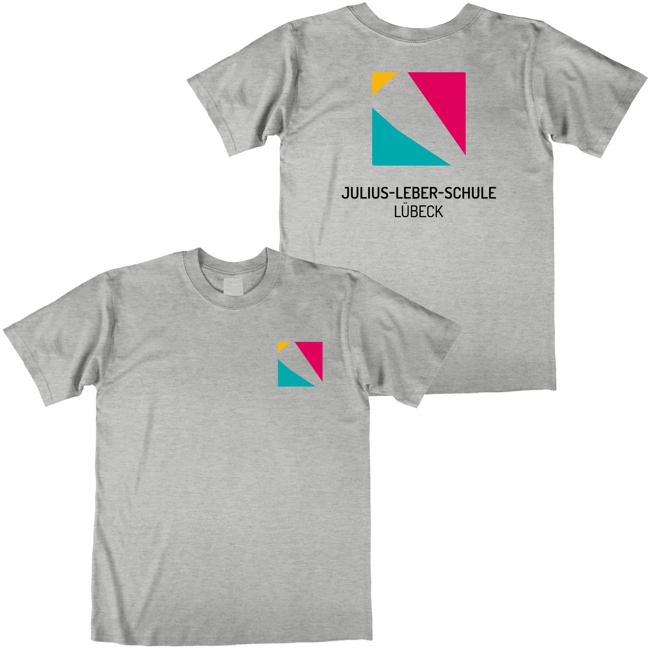 Julius-Leber-Schule Unisex T-Shirt grau meliert Small