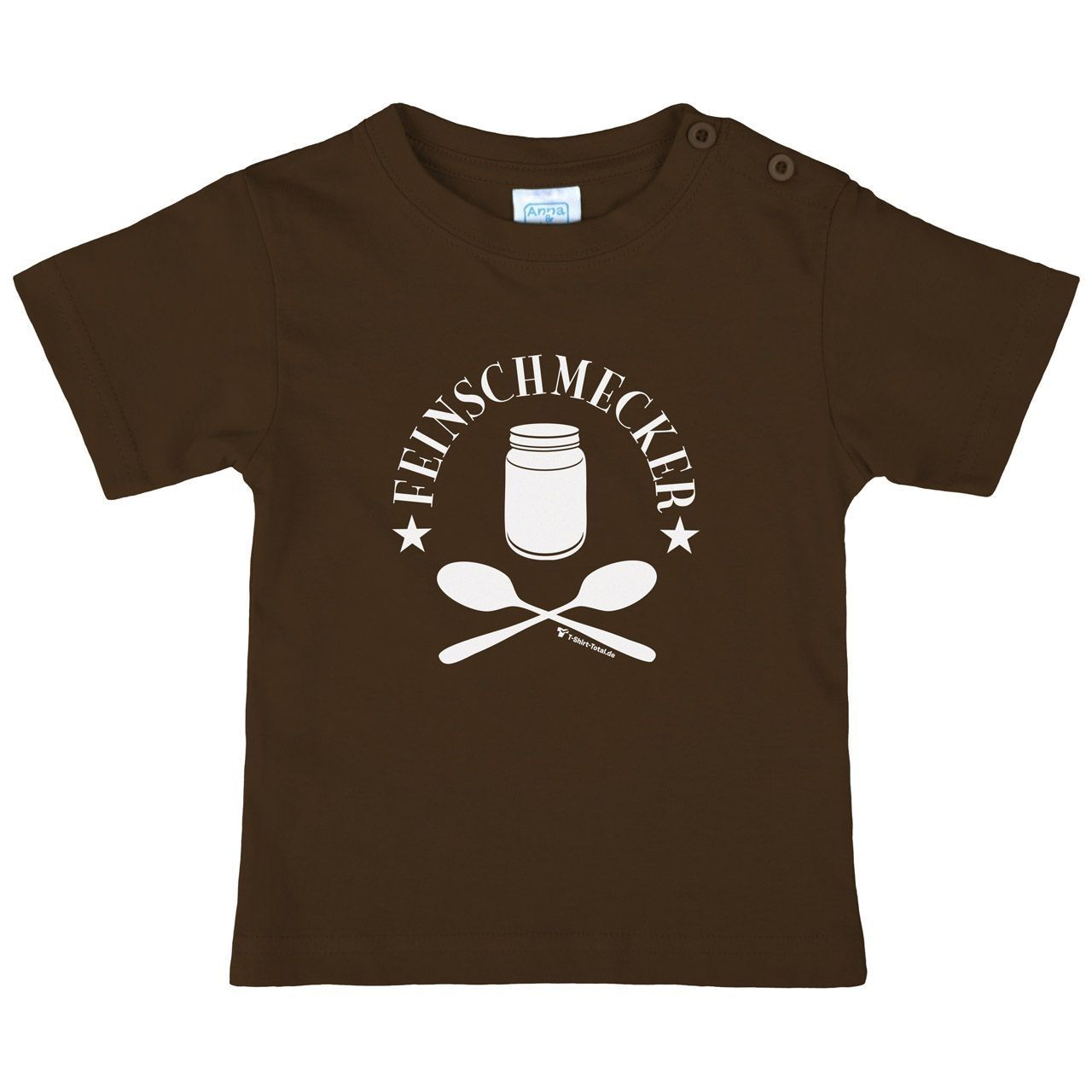 Feinschmecker Kinder T-Shirt braun 56 / 62