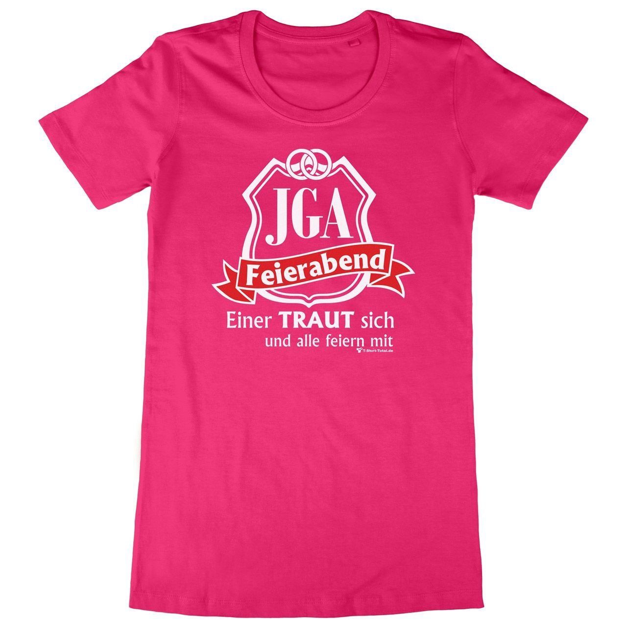 JGA Feierabend Woman Long Shirt pink Medium