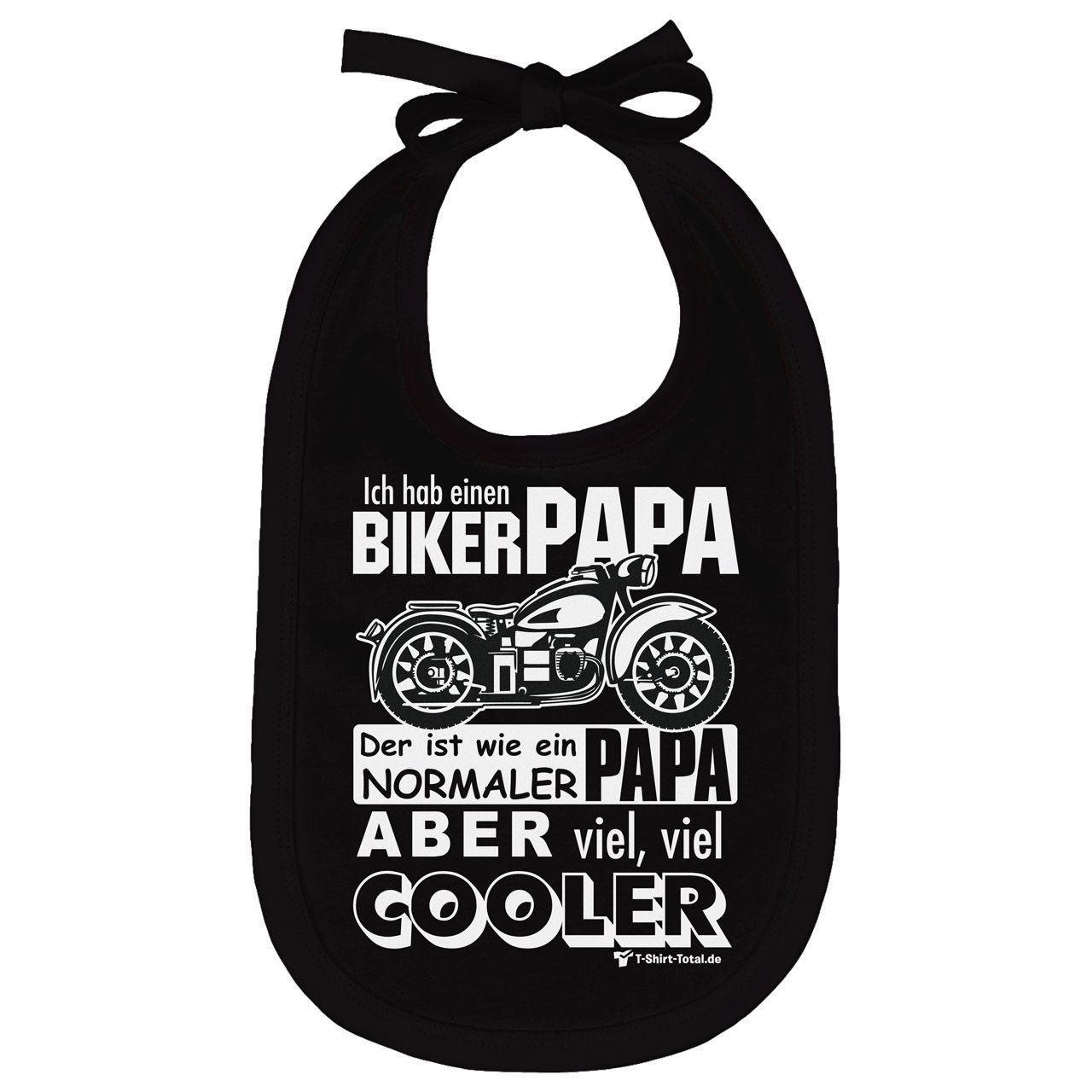 Biker Papa Lätzchen schwarz