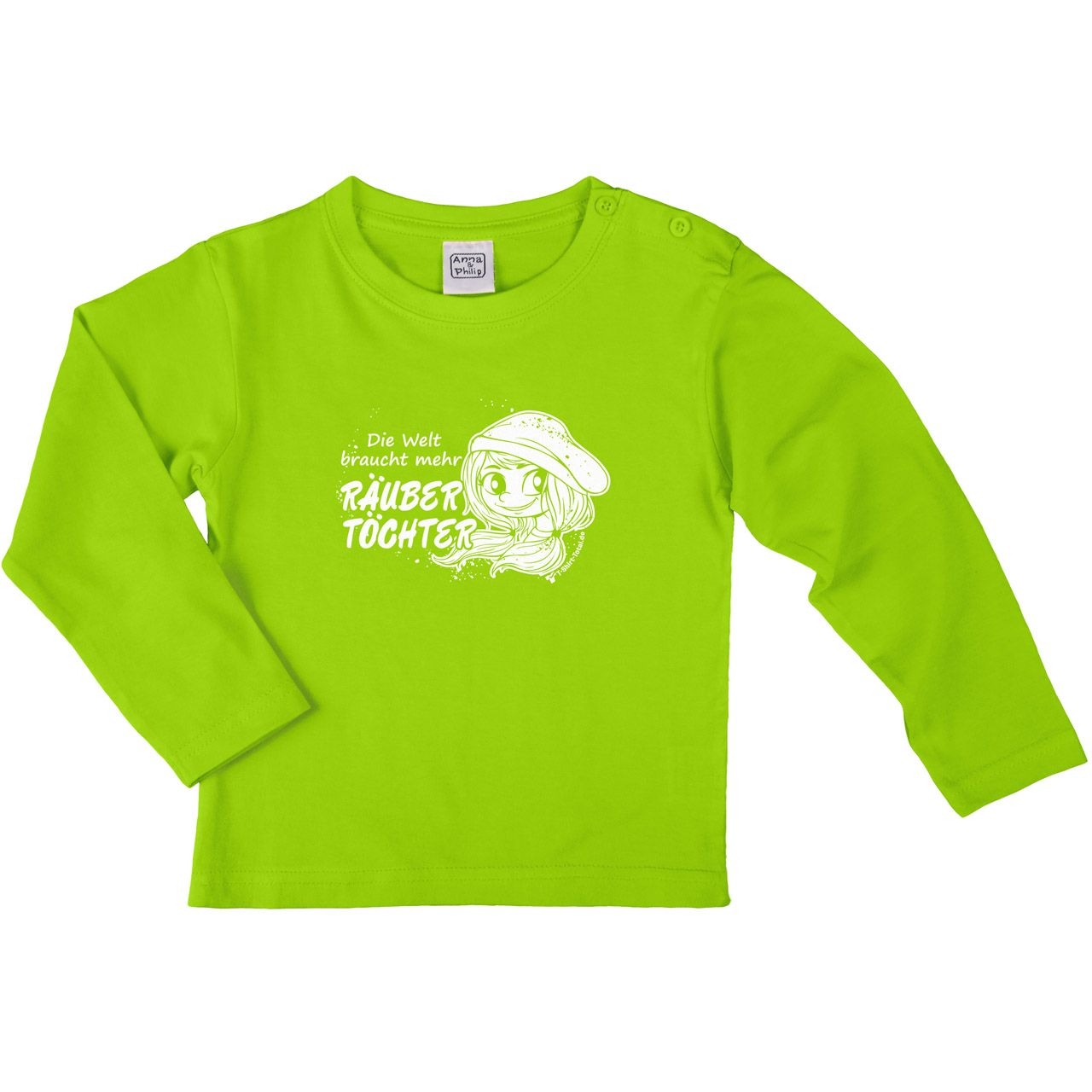 Räubertöchter Kinder Langarm Shirt hellgrün 104