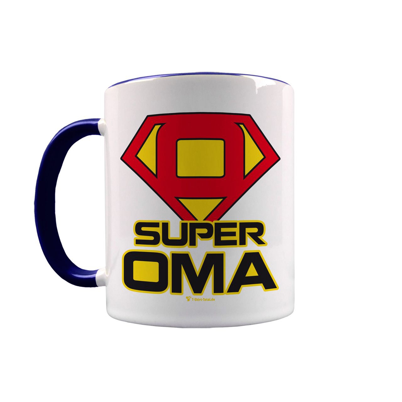 Super Oma Tasse navy / weiß