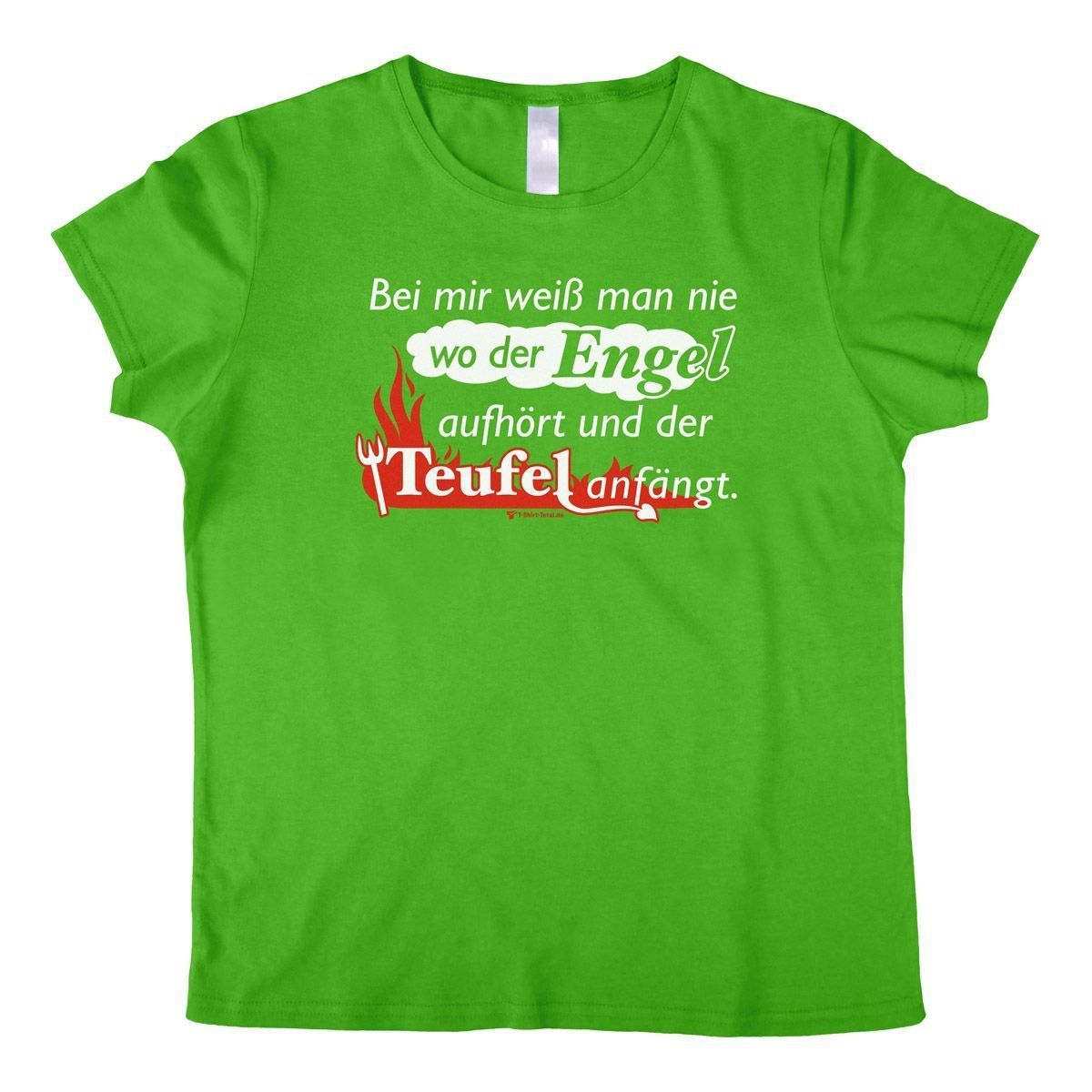 Engel Teufel Woman T-Shirt grün 2-Extra Large