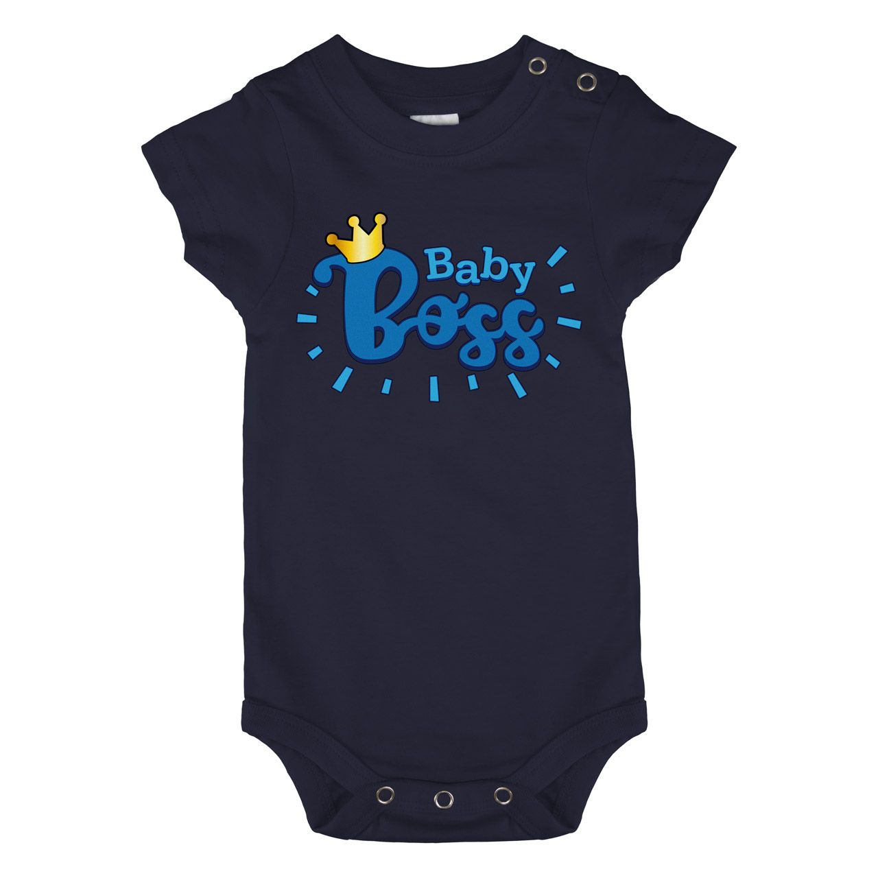 Baby Boss Blau Baby Body Kurzarm navy 56 / 62