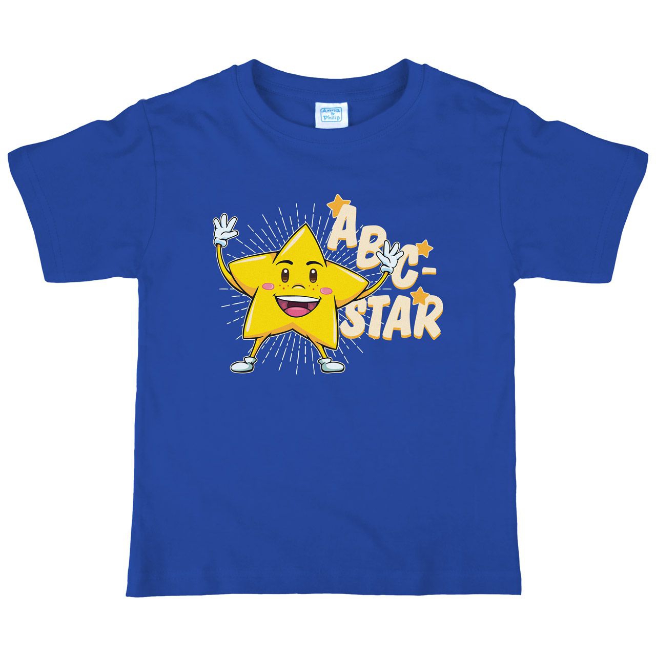ABC Star Kinder T-Shirt royal 122 / 128