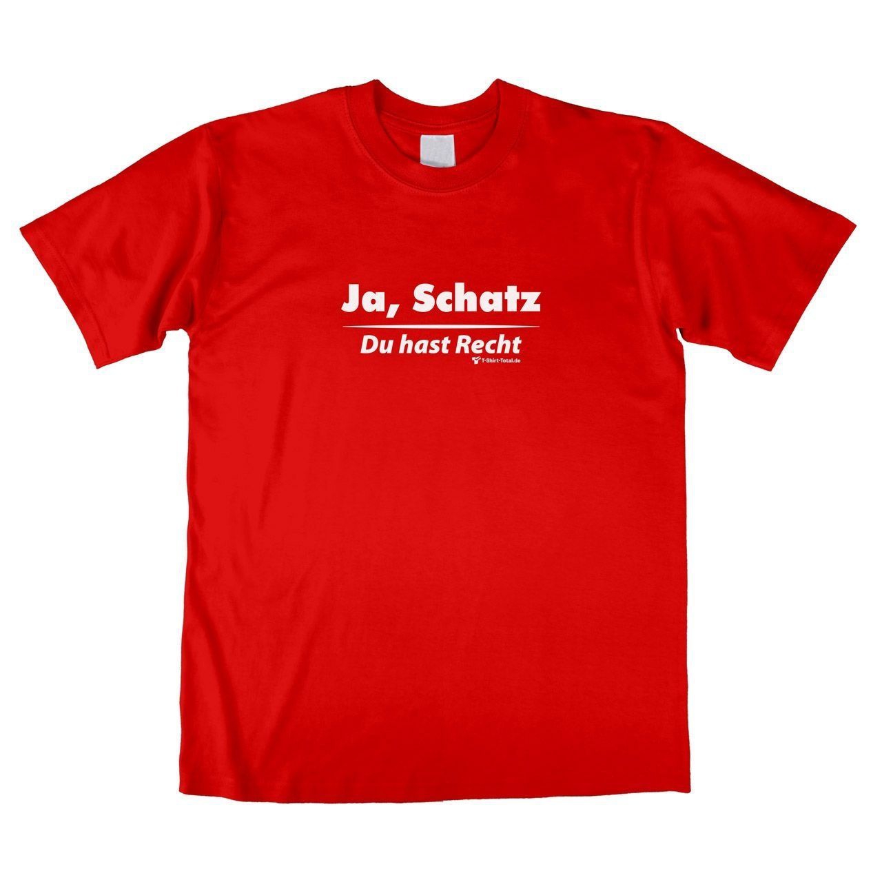 Ja Schatz Unisex T-Shirt rot Extra Large