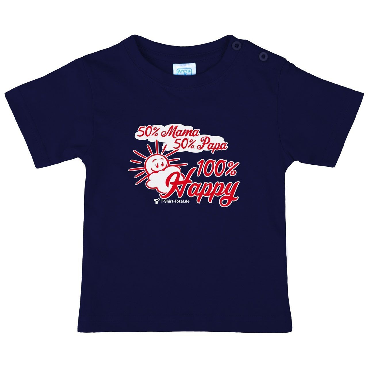 100 Prozent Happy Kinder T-Shirt navy 56 / 62