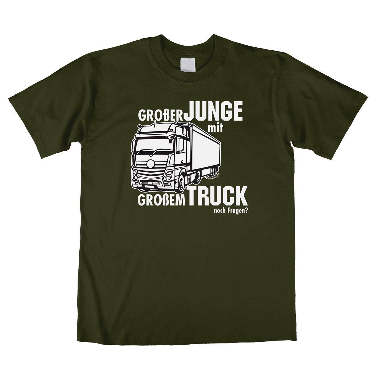 Großer Junge mit großem Truck Unisex T-Shirt khaki Extra Large