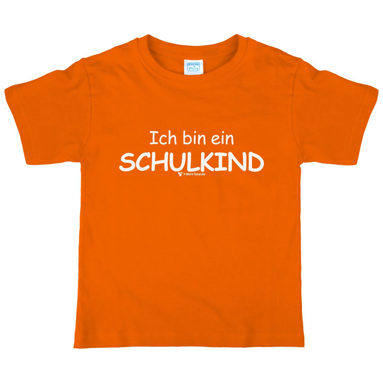 Ich bin ein Schulkind Kinder T-Shirt orange 122 / 128