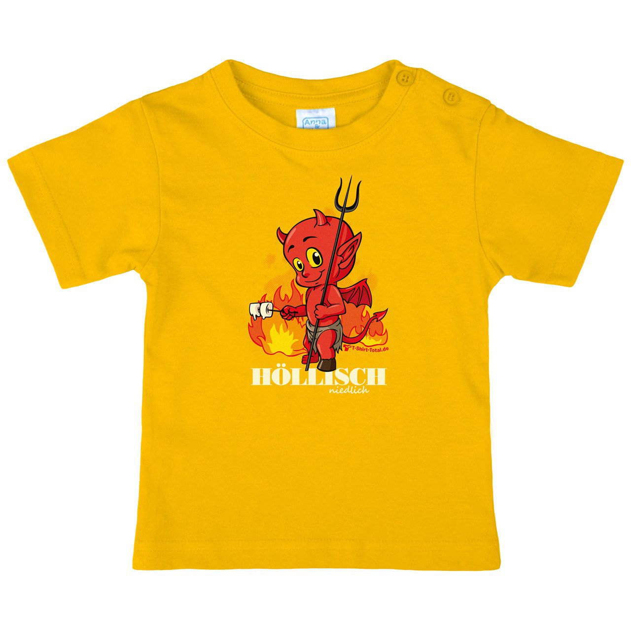 Höllisch niedlich Teufel Kinder T-Shirt gelb 92