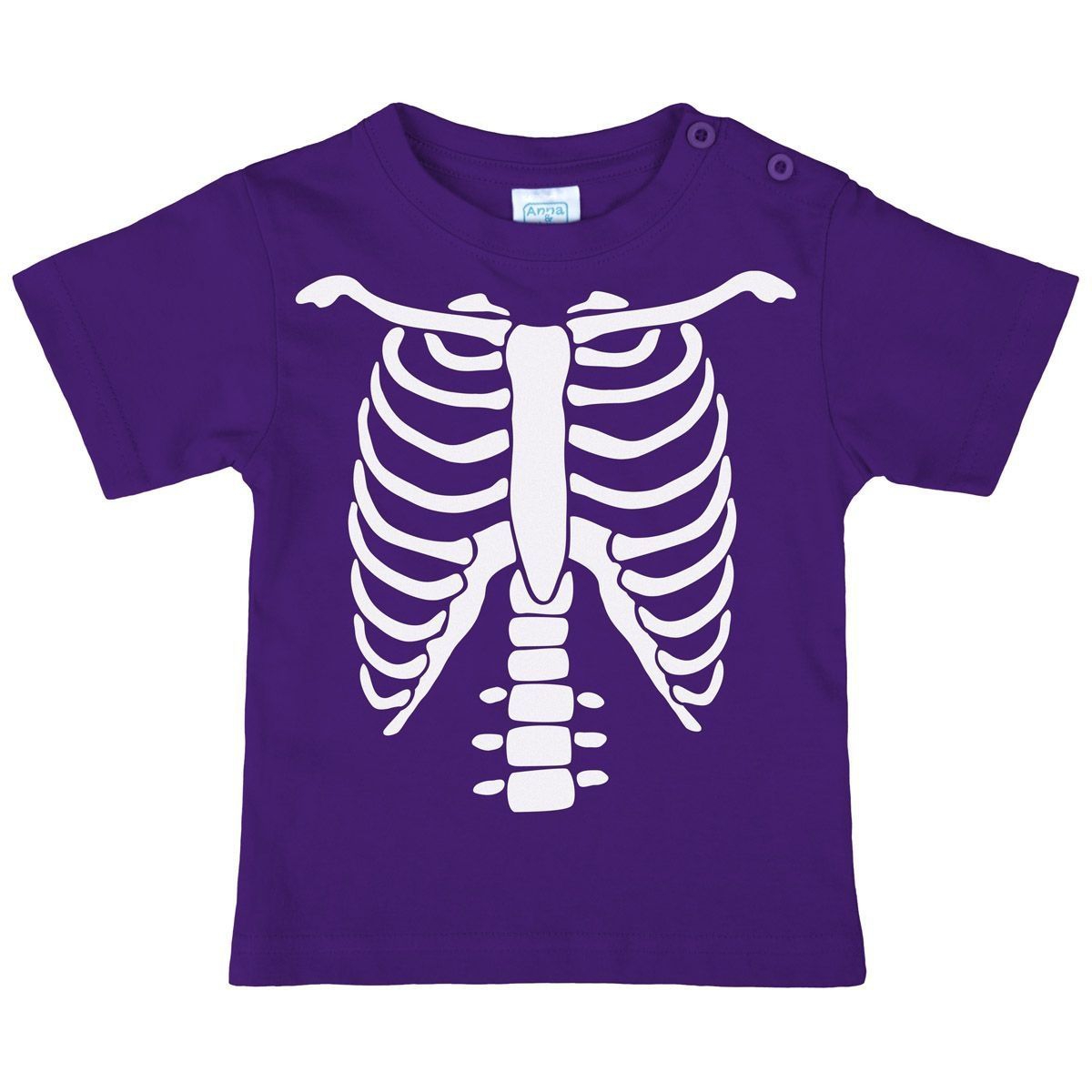 Skelett Kinder T-Shirt lila 92