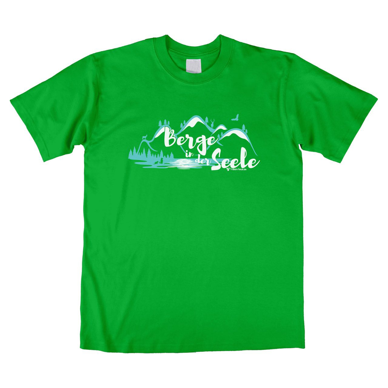Berge in der Seele Unisex T-Shirt grün Large