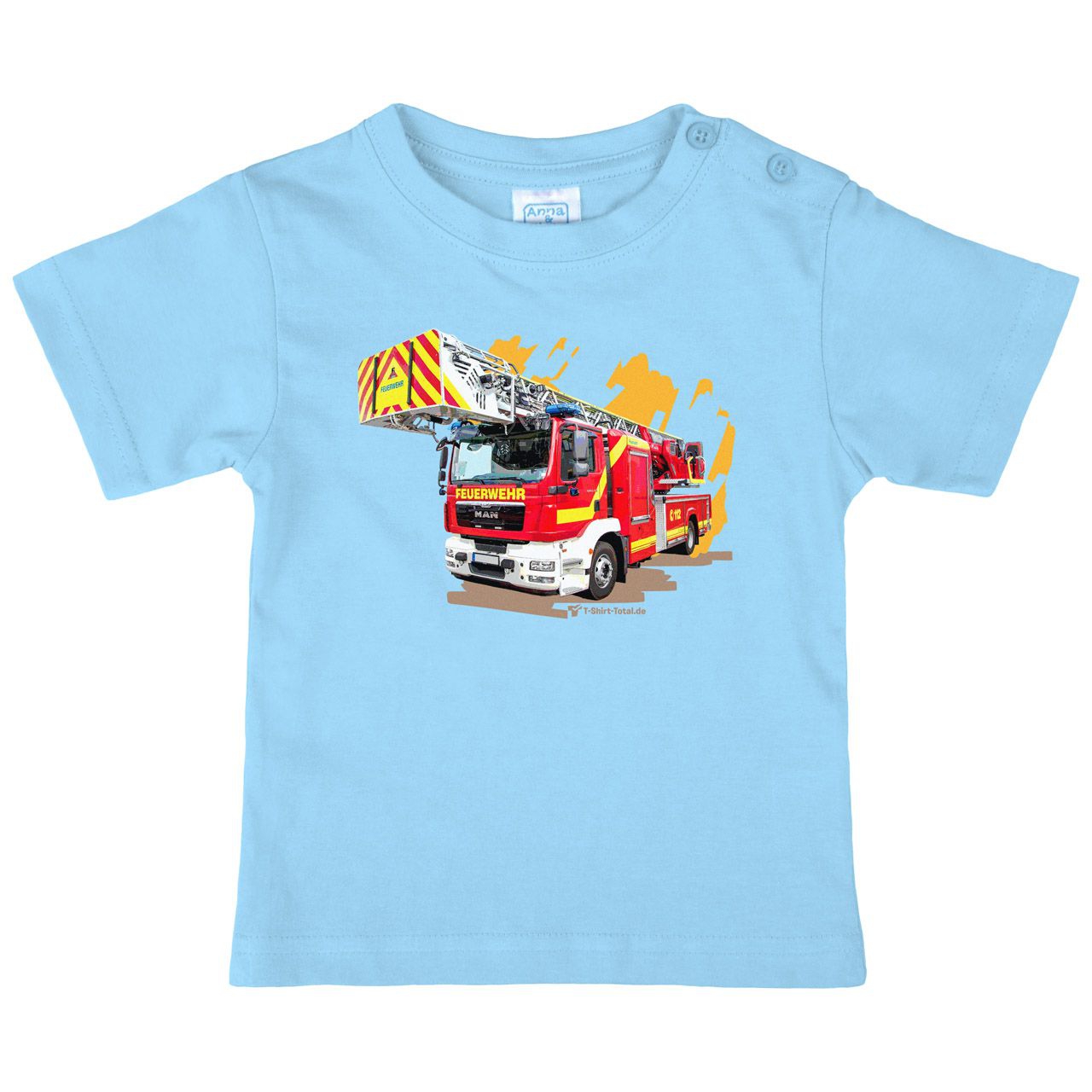 Feuerwehr Kinder T-Shirt hellblau 104