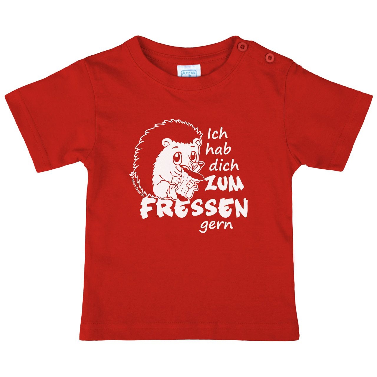 Zum fressen gern Kinder T-Shirt rot 80 / 86