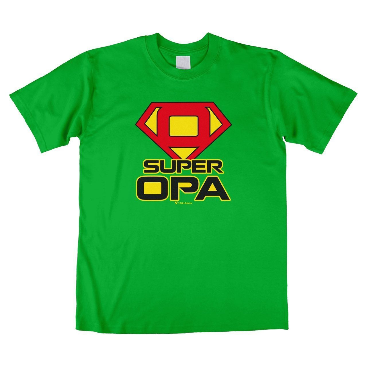 Super Opa Unisex T-Shirt grün Large