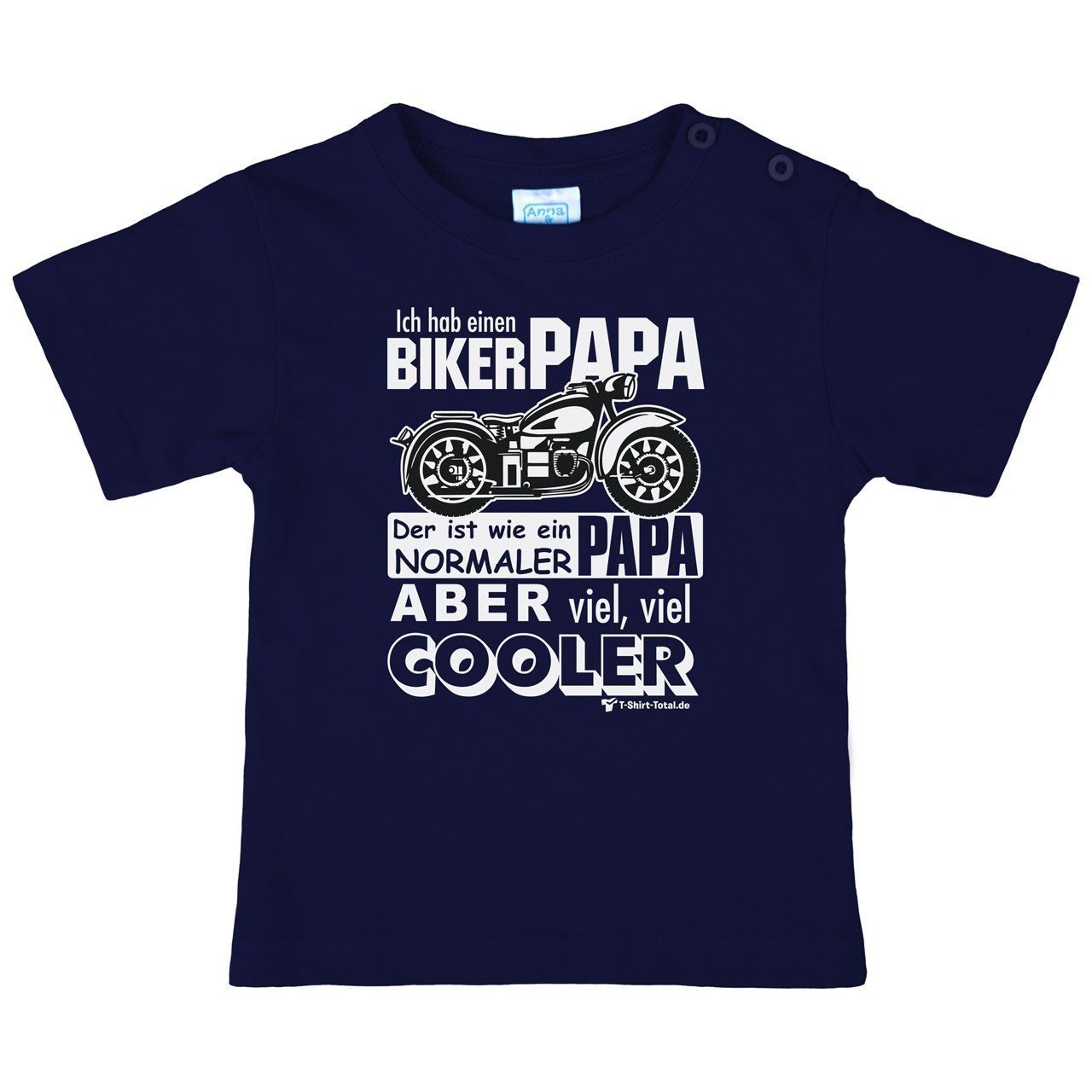 Biker Papa Kinder T-Shirt navy 80 / 86