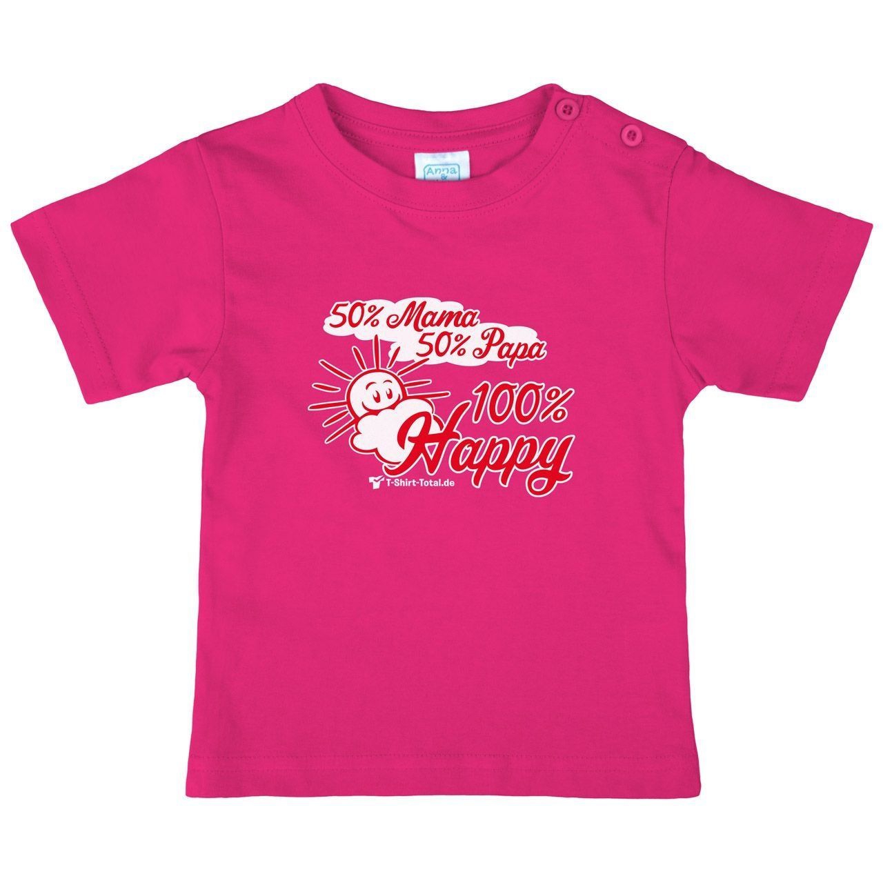 100 Prozent Happy Kinder T-Shirt pink 56 / 62