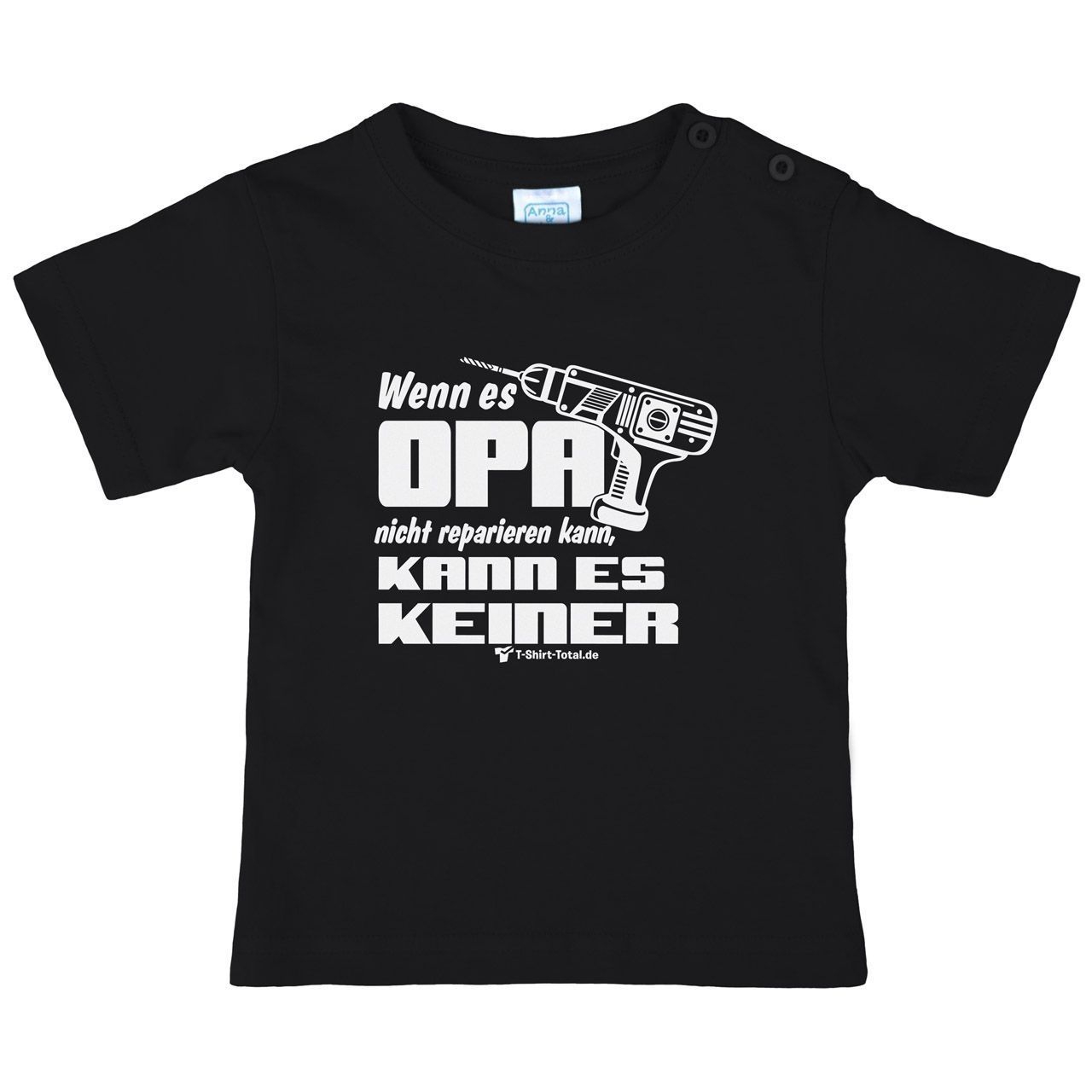 Wenn es Opa Kinder T-Shirt schwarz 122 / 128
