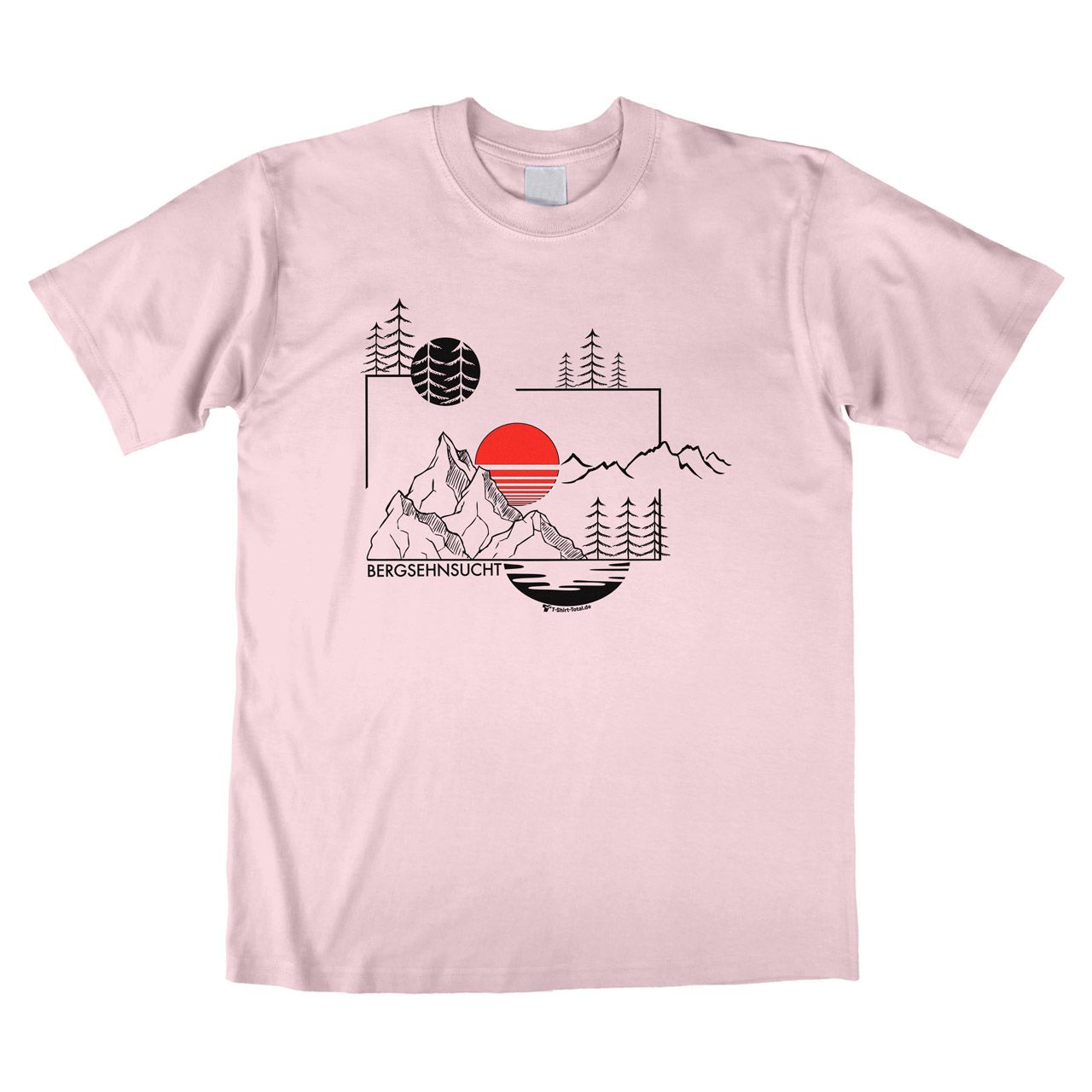 Bergsehnsucht Unisex T-Shirt rosa Medium