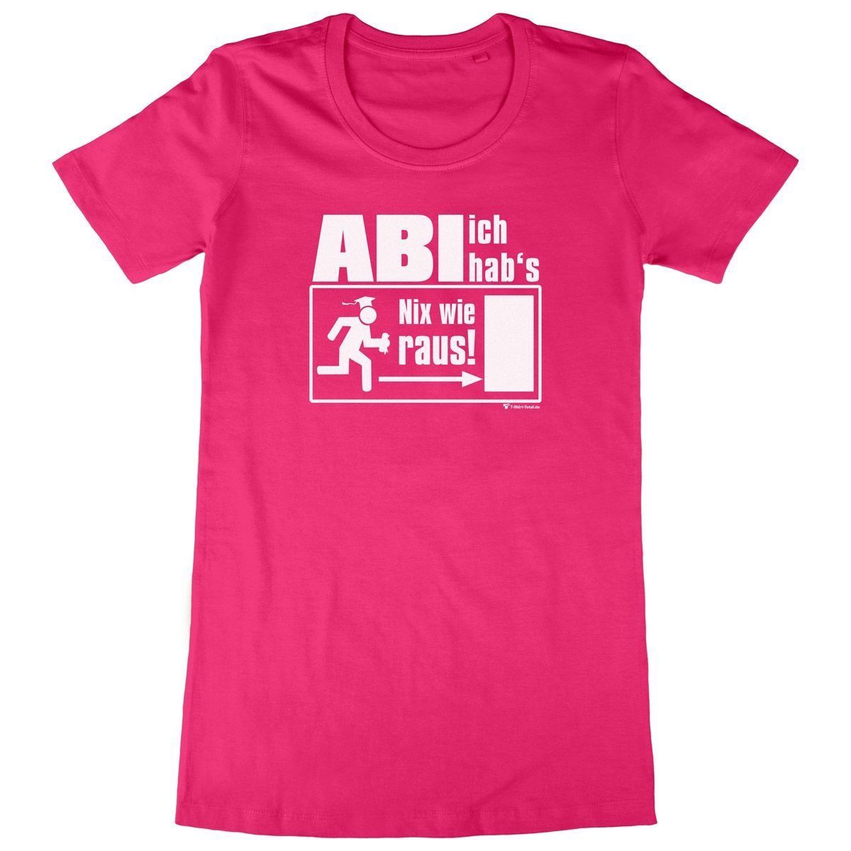 Abi ich habs Woman Long Shirt pink Extra Small