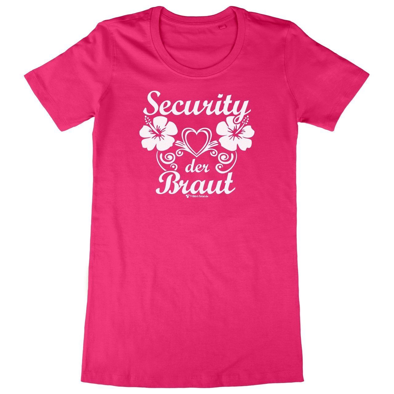 Security der Braut Woman Long Shirt pink Extra Large