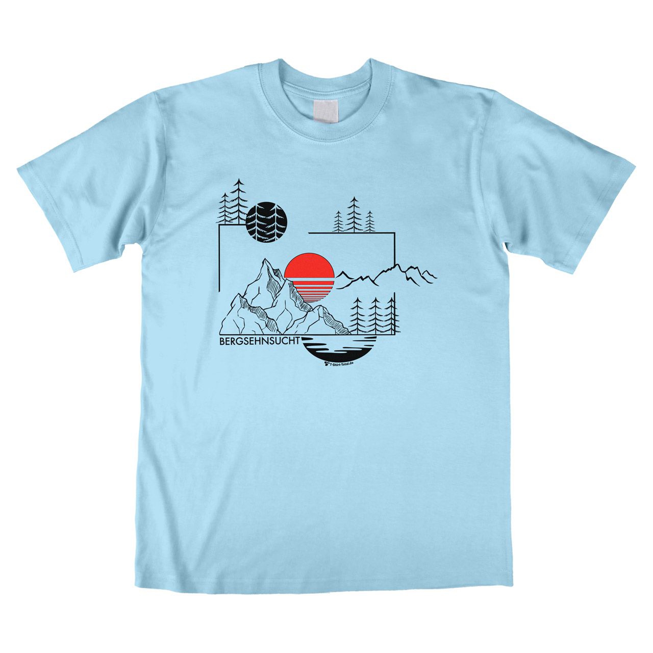 Bergsehnsucht Unisex T-Shirt hellblau Medium