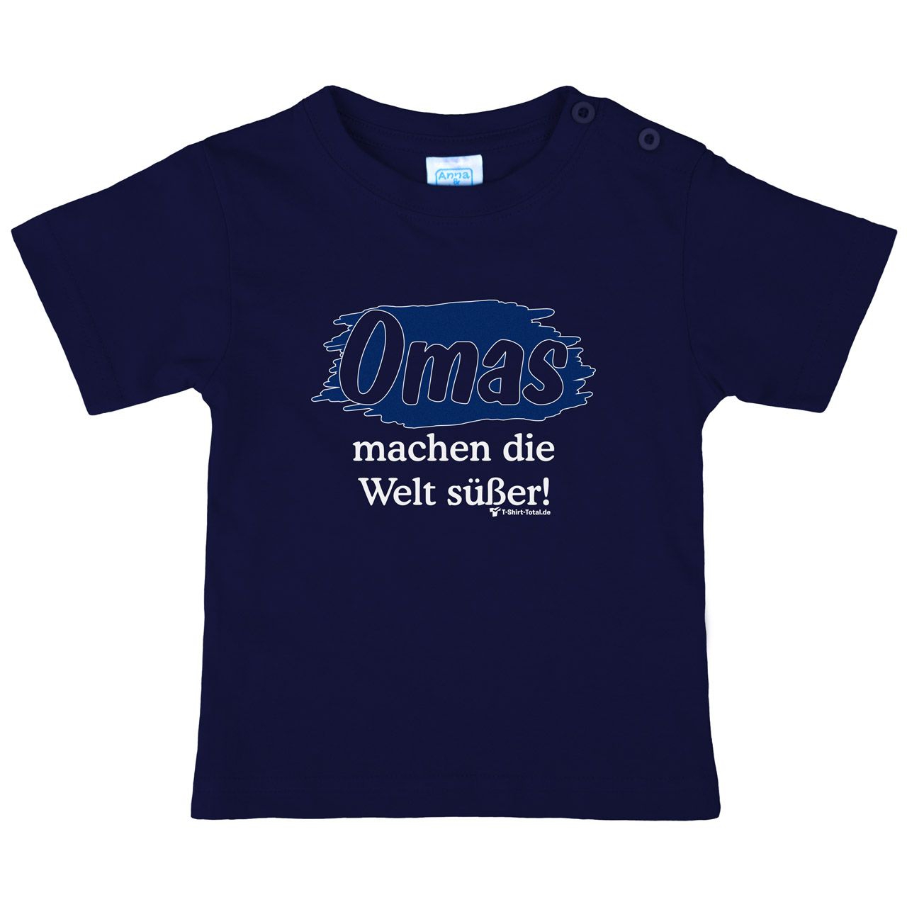 Welt süßer Oma Kinder T-Shirt navy 110 / 116