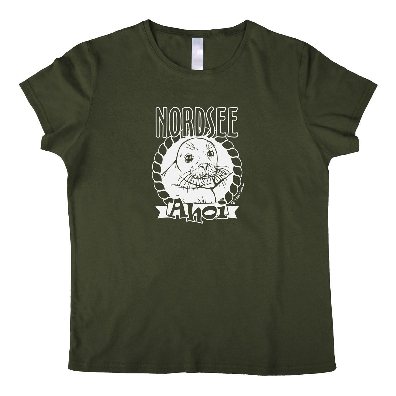 Nordsee Ahoi Woman T-Shirt khaki Medium