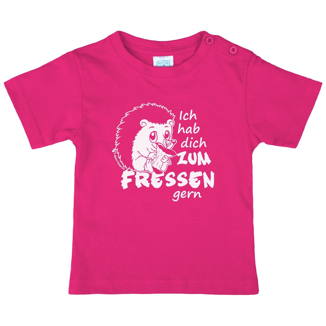 Zum fressen gern Kinder T-Shirt pink 80 / 86