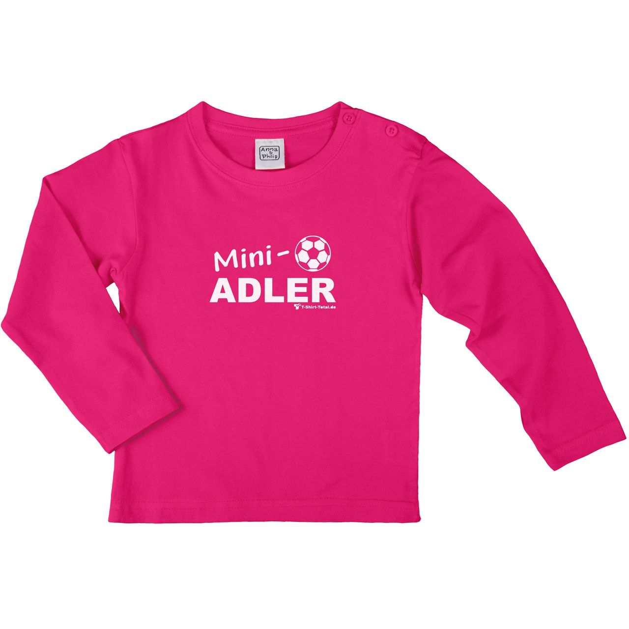 Mini Adler Kinder Langarm Shirt pink 122 / 128