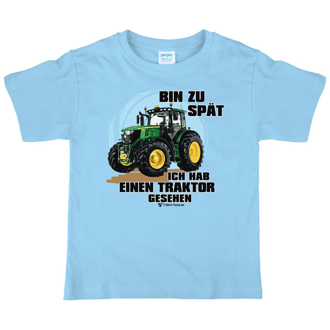 Hab einen Traktor Kinder T-Shirt hellblau 110 / 116