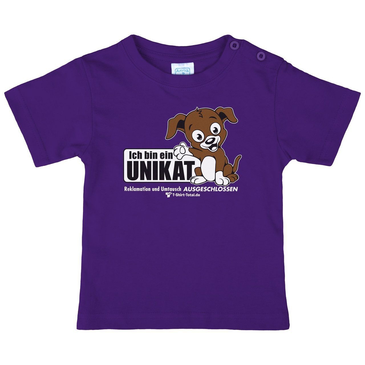 Unikat Kinder T-Shirt lila 98