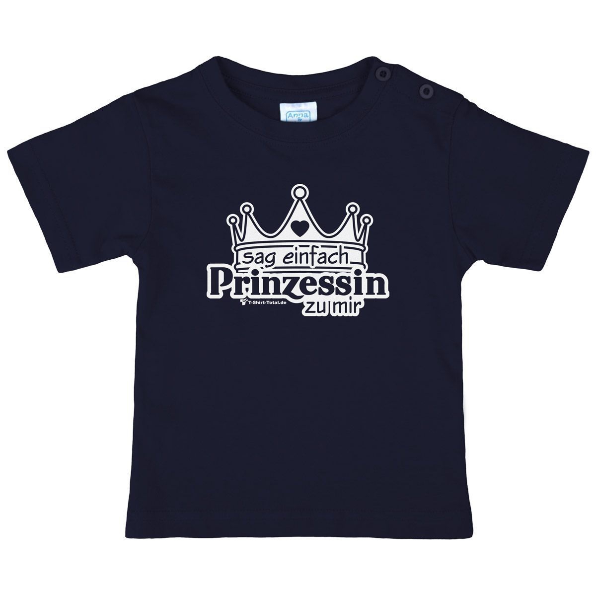 Einfach Prinzessin Kinder T-Shirt navy 80 / 86