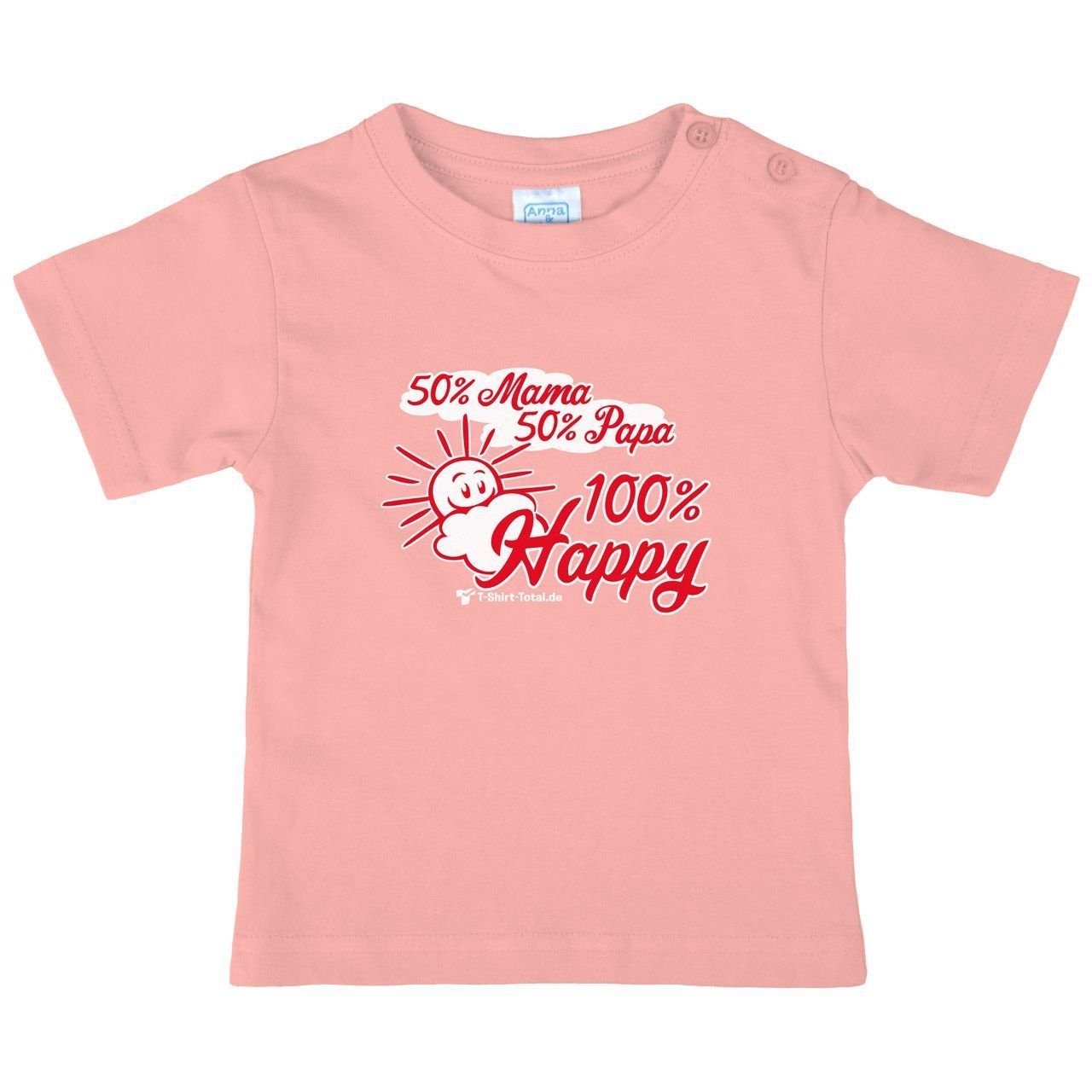 100 Prozent Happy Kinder T-Shirt rosa 56 / 62