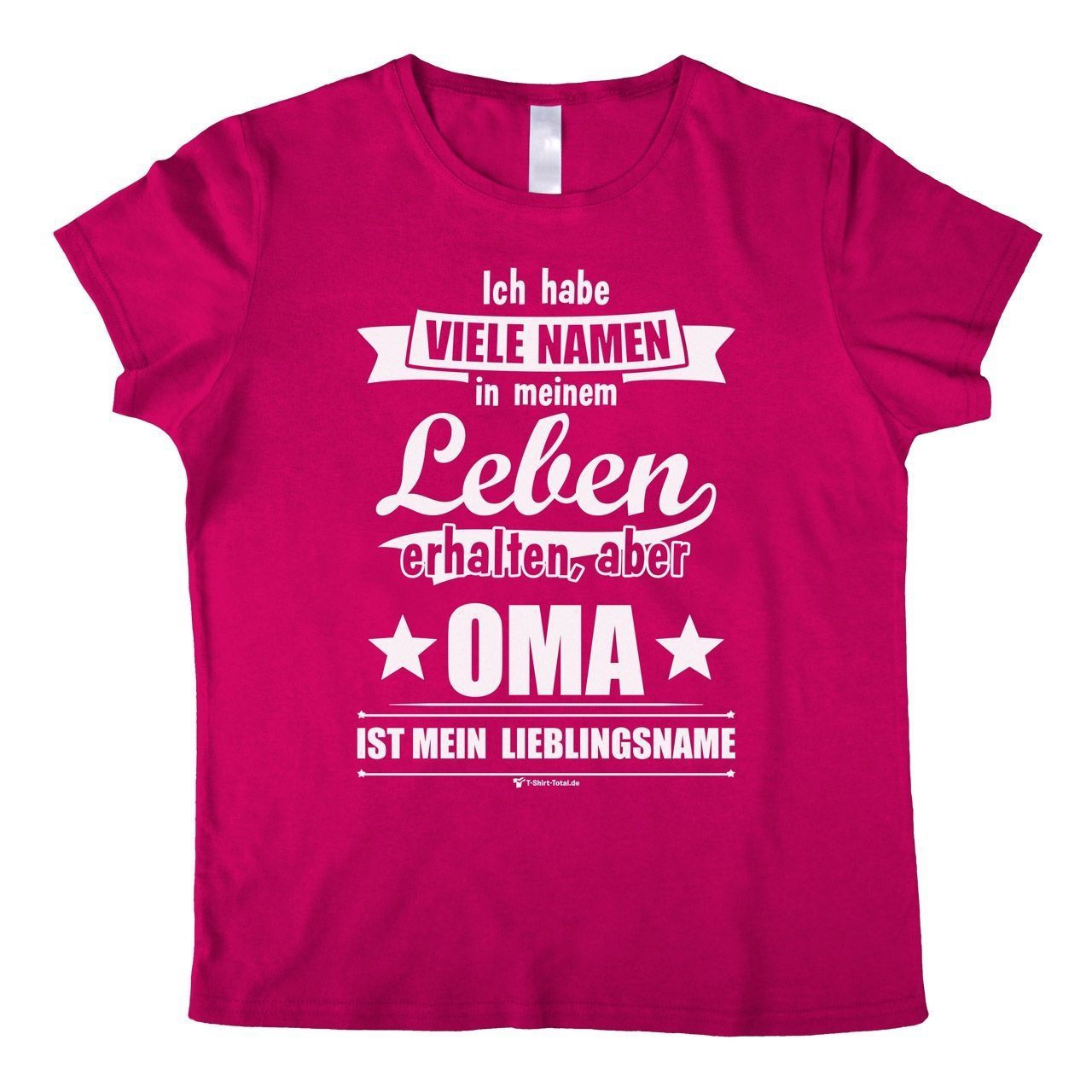 Lieblingsname Oma Woman T-Shirt pink Extra Large