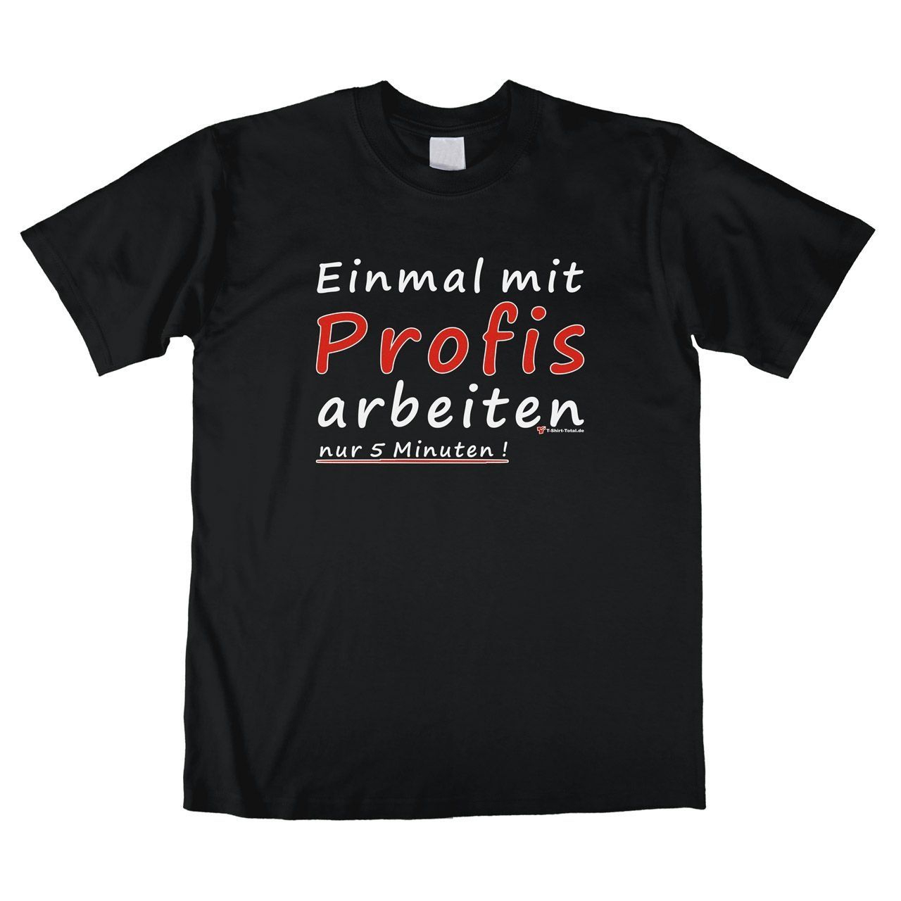 Profis Unisex T-Shirt schwarz Extra Large