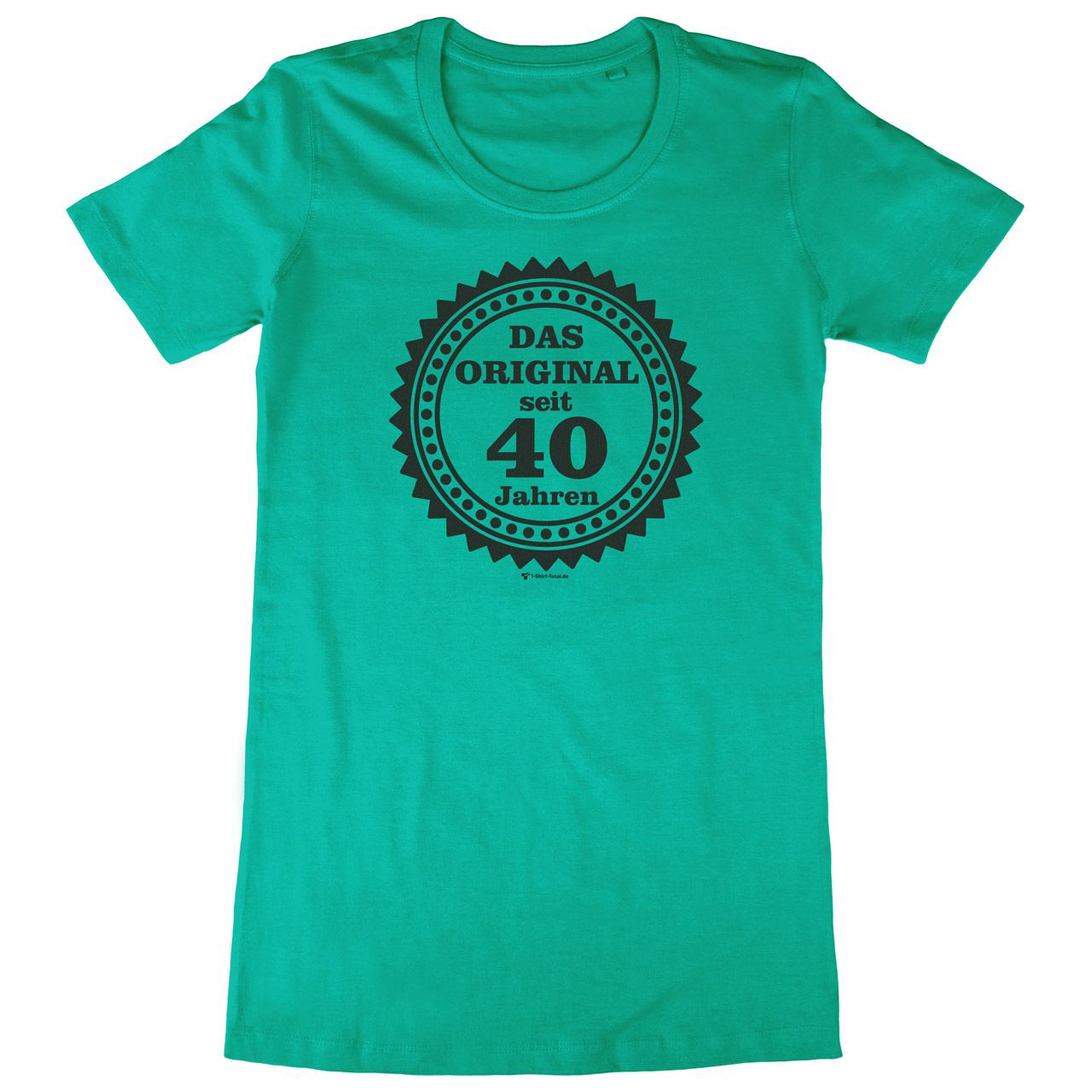 Original seit 40 Woman Long Shirt grün Small
