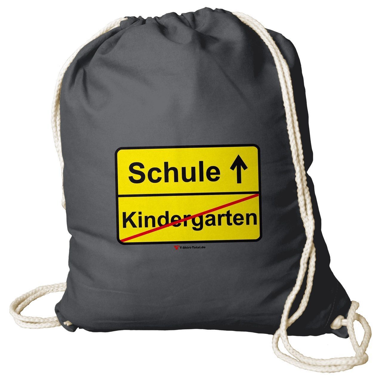 Kindergarten Schule Rucksack Beutel grau