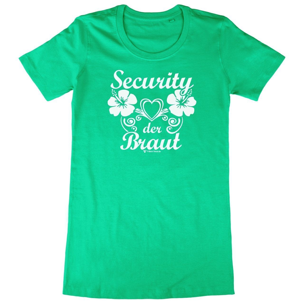 Security der Braut Woman Long Shirt grün Large