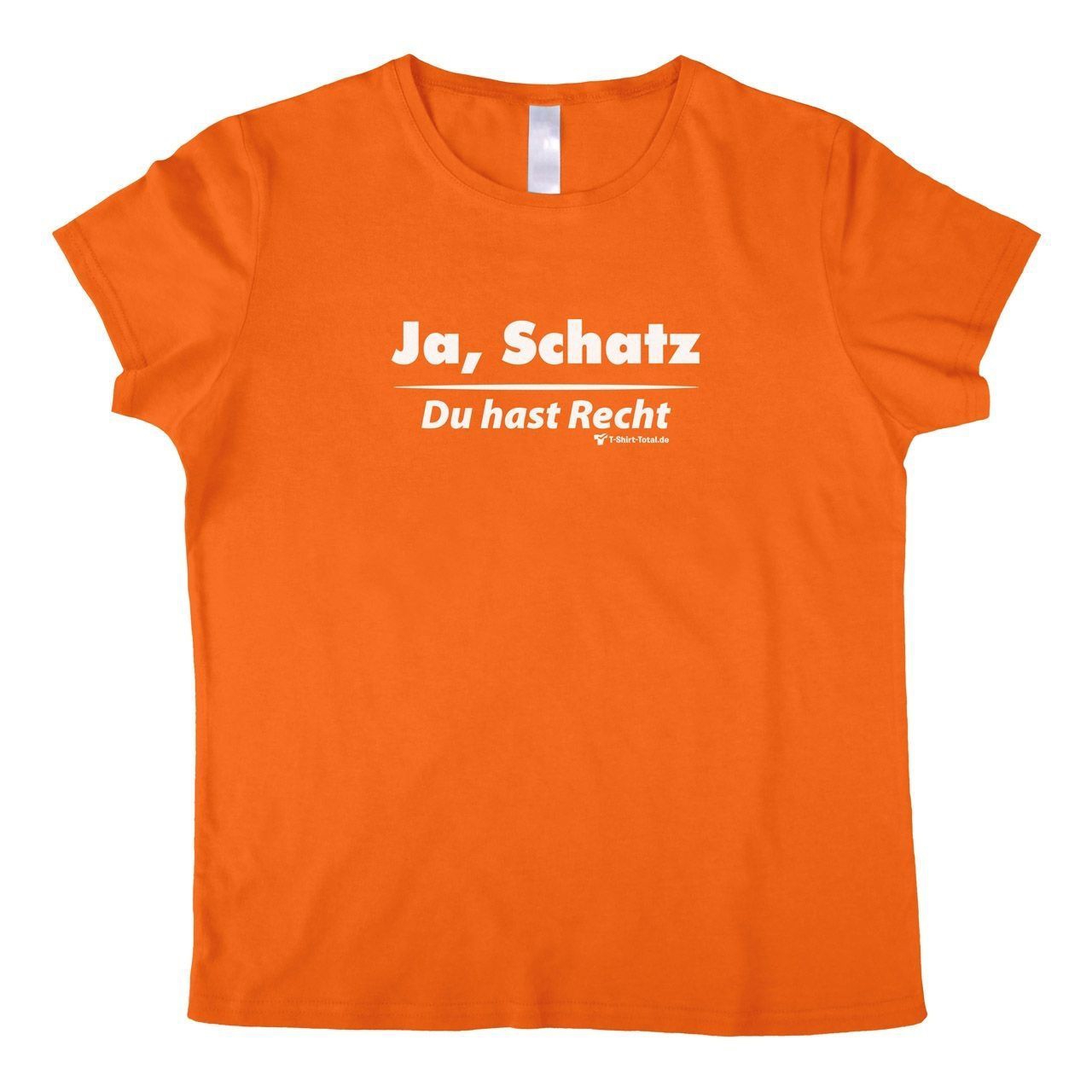 Ja Schatz Woman T-Shirt orange Small